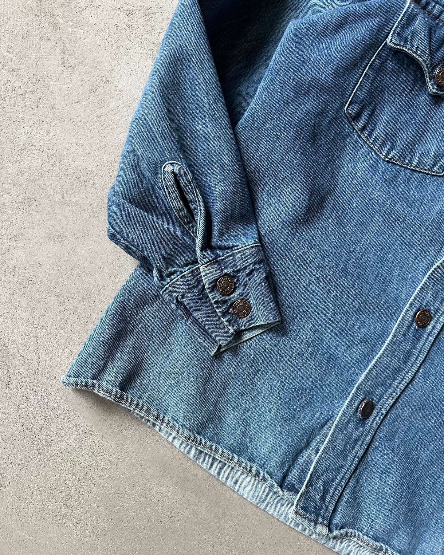 1970s - Orange Tab Levi's Denim Shirt - S