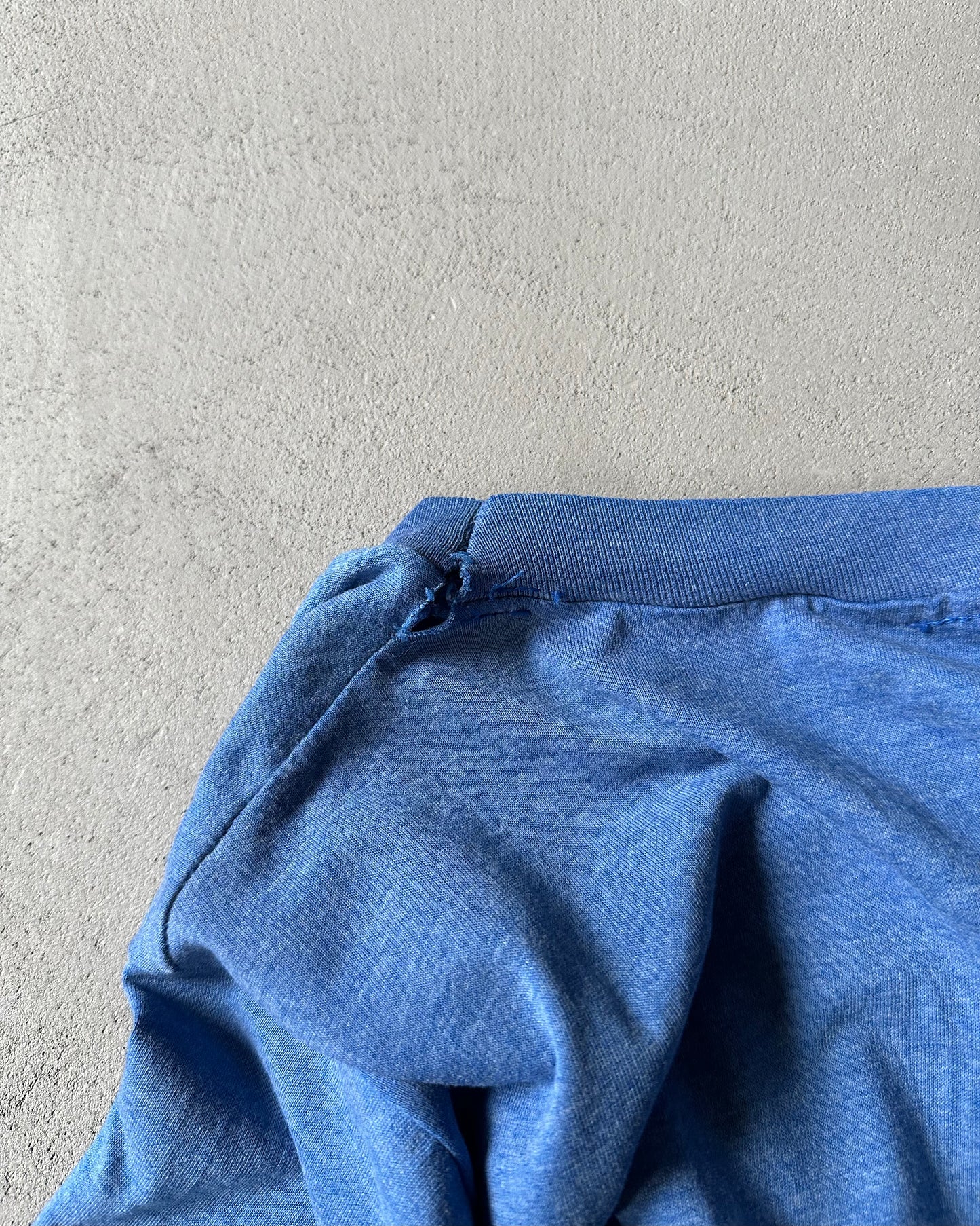 Années 80 - T-shirt bleu LAIT - XS/S