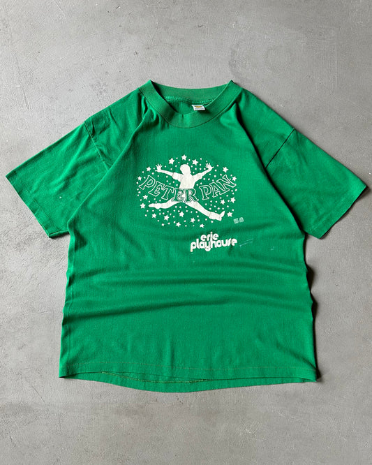 Années 80 - T-shirt Peter Pan vert - M