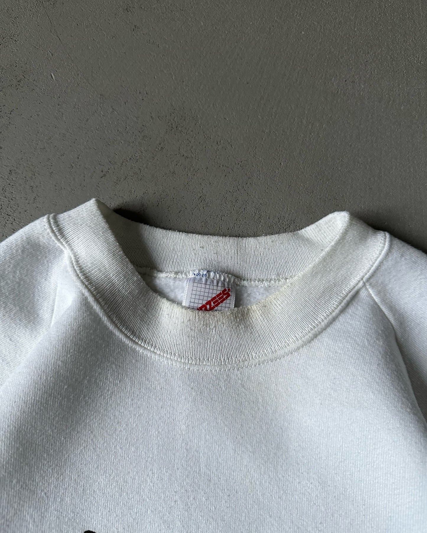 1980s - White "S*x Machine" Crewneck - L