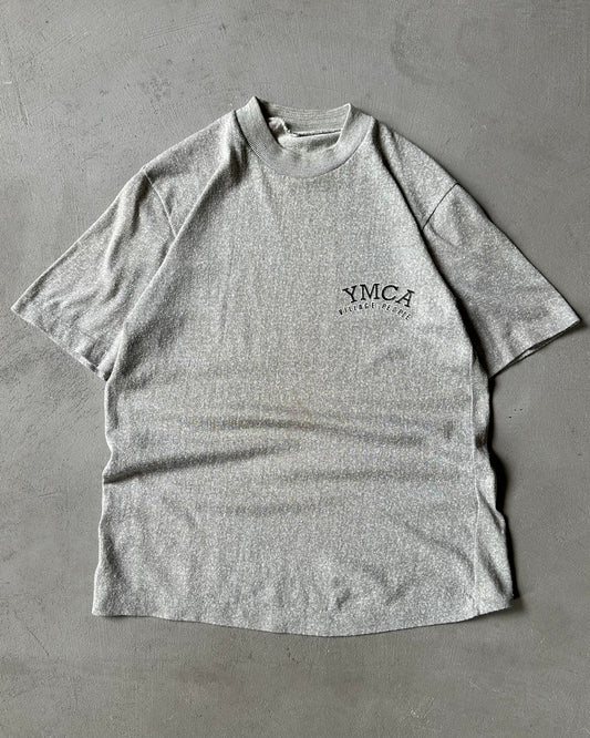 Années 1980 - T-shirt YMCA gris chiné - XS/S