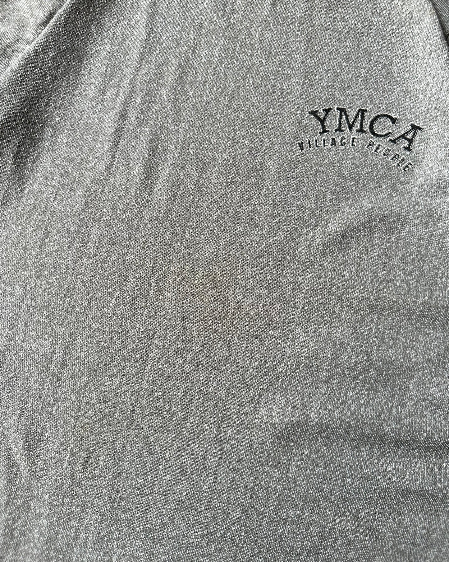 Années 1980 - T-shirt YMCA gris chiné - XS/S