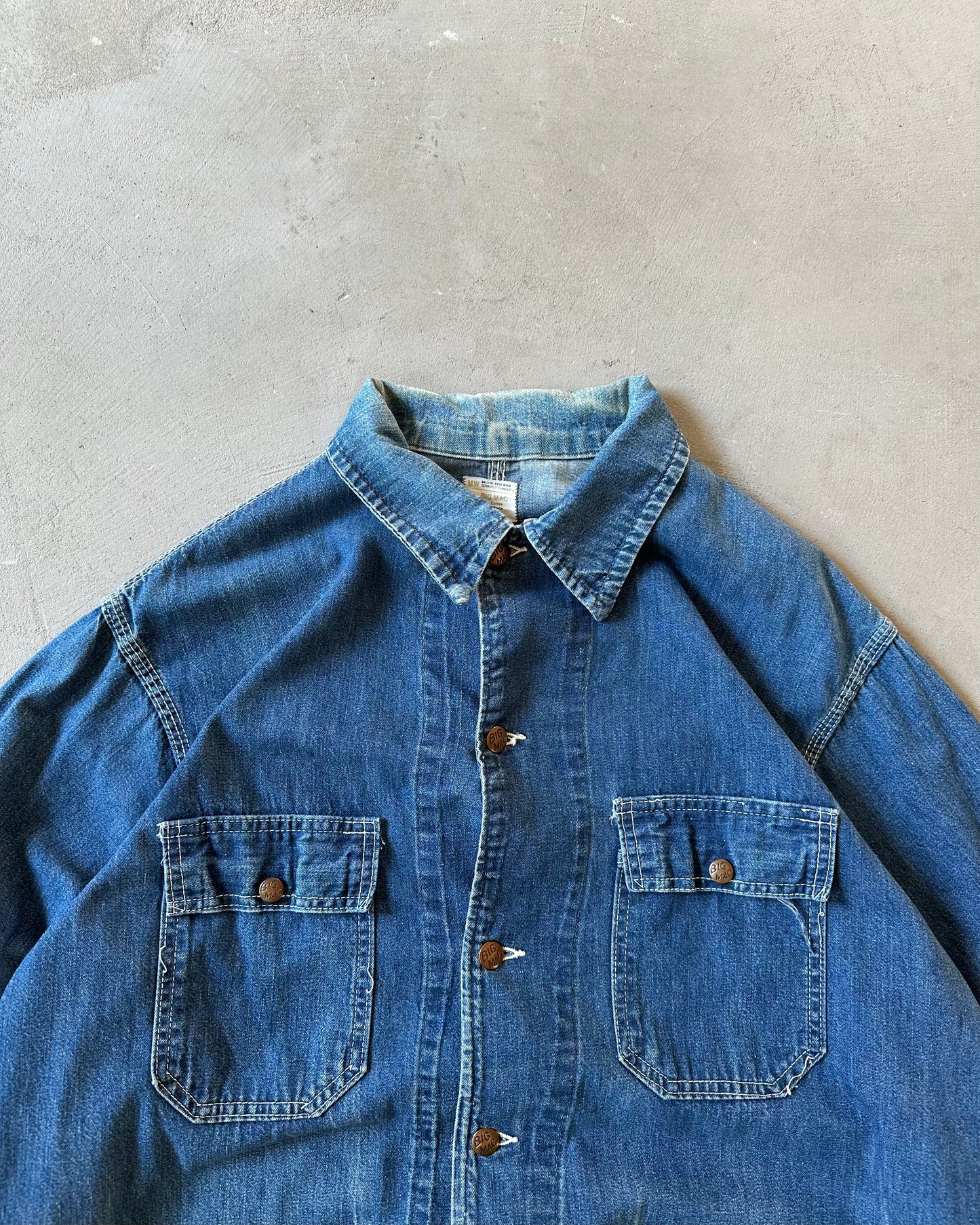 1960s - Big Mac Denim Chore Jacket - XL