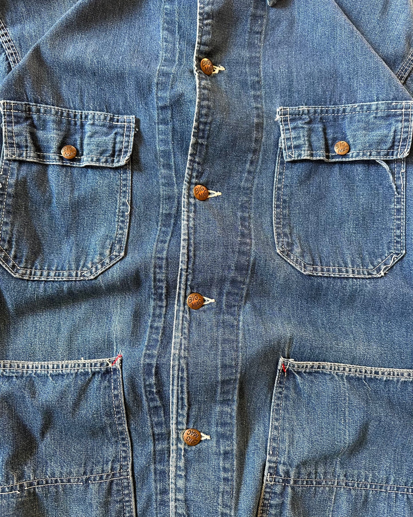 1960s - Big Mac Denim Chore Jacket - XL