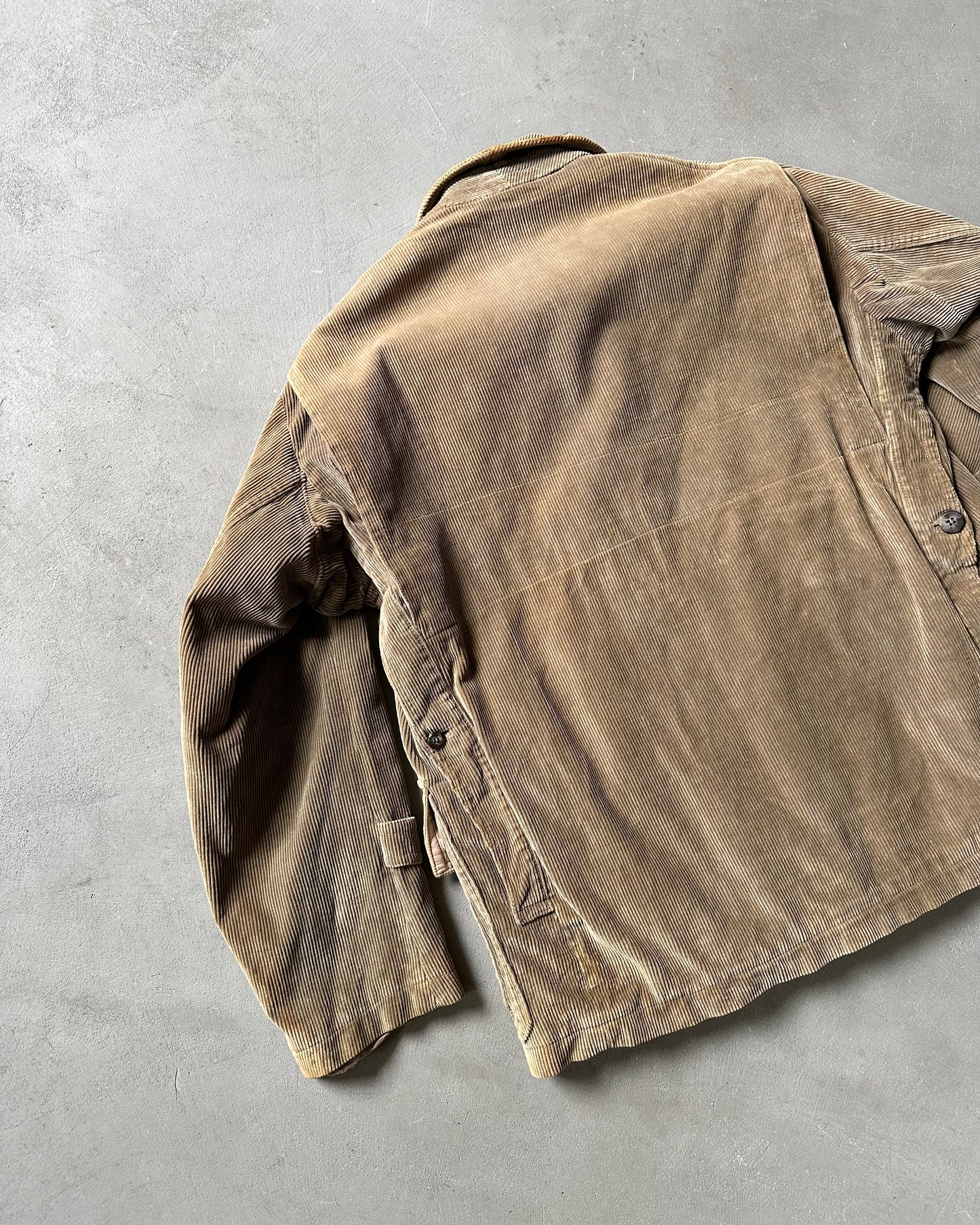 1970s - Distressed Corduroy Chore Jacket - M/L