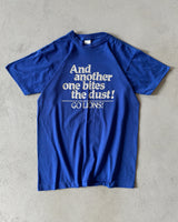 1980s - Blue "And Another One Bites..." T-Shirt - S