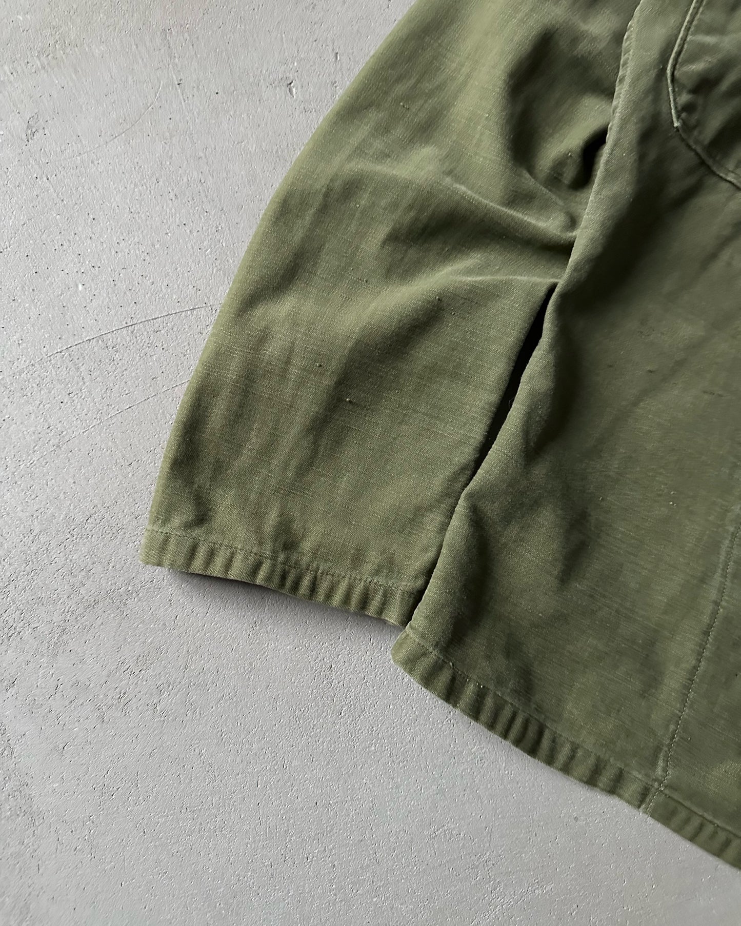 1970s - Green OG-107 Military Shirt - XS