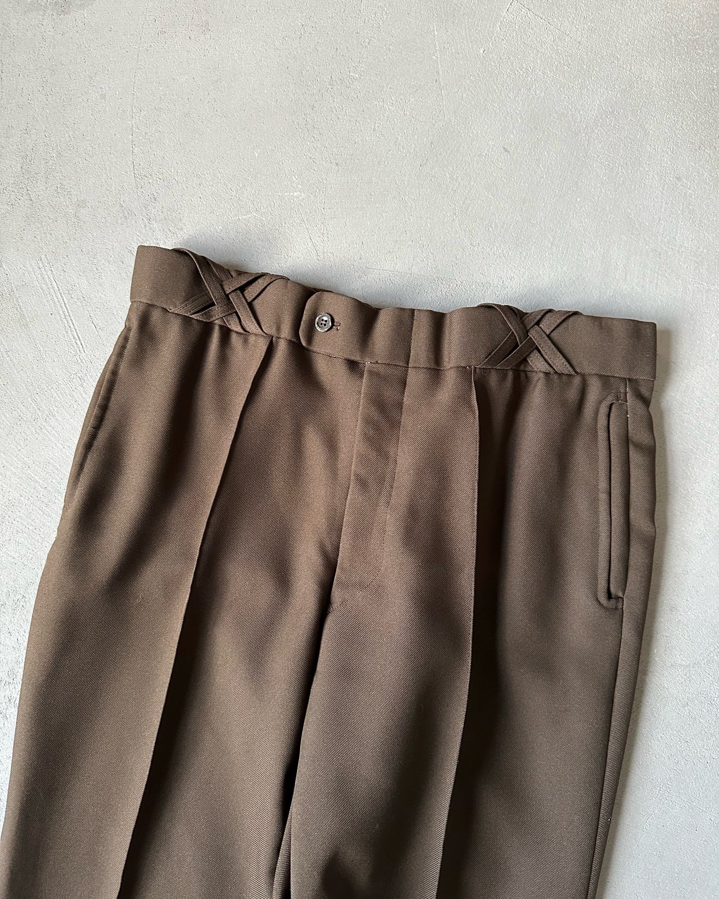 1970s - Brown Flare Trousers - 32x36