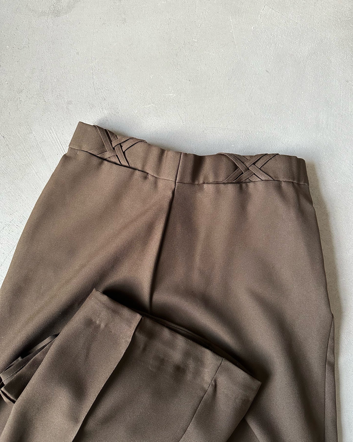 1970s - Brown Flare Trousers - 32x36