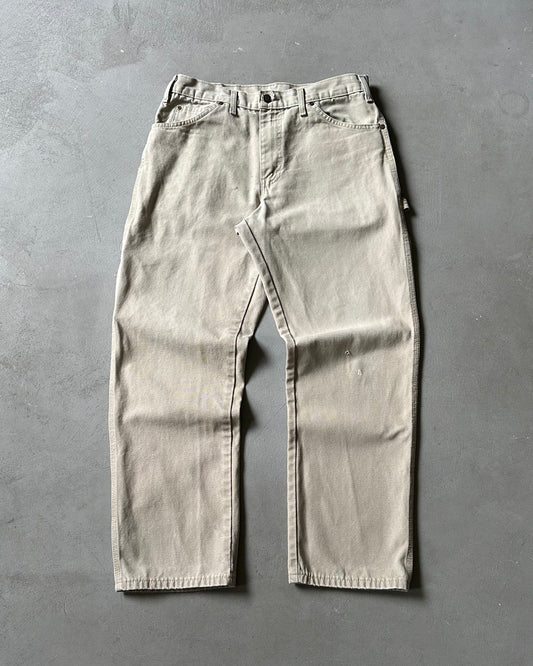 Années 2000 - Pantalon de travail Dickies beige - 32x30