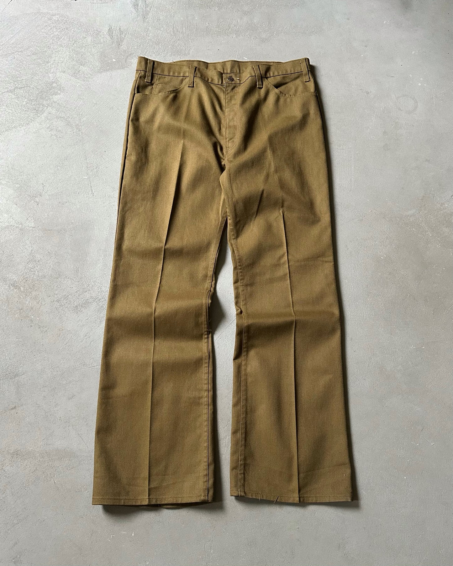 Années 70 - Pantalon en sergé Levi's Sta-Prest 517 marron - 38x32