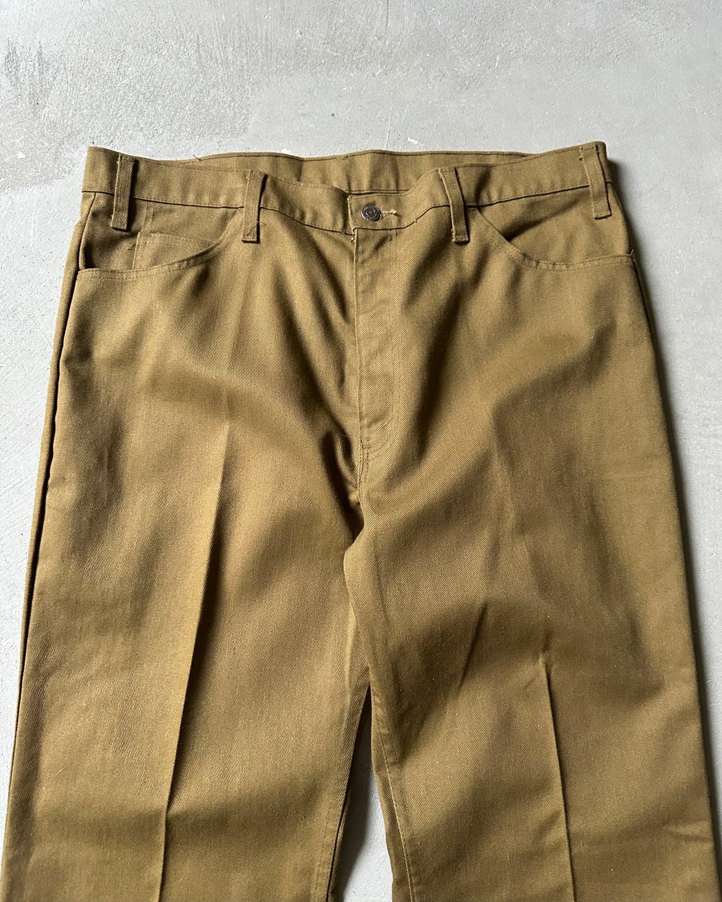 Années 70 - Pantalon en sergé Levi's Sta-Prest 517 marron - 38x32