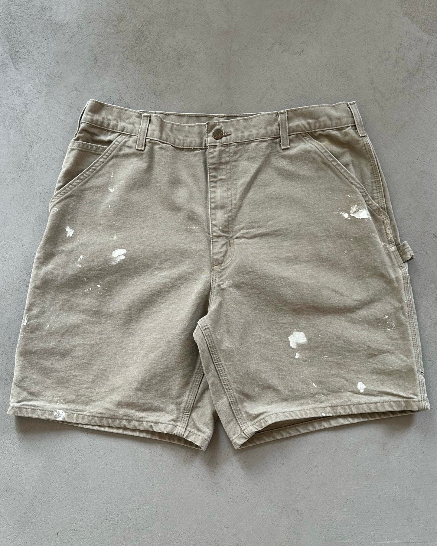 2000s - Beige Carhartt Carpenter Shorts - 37