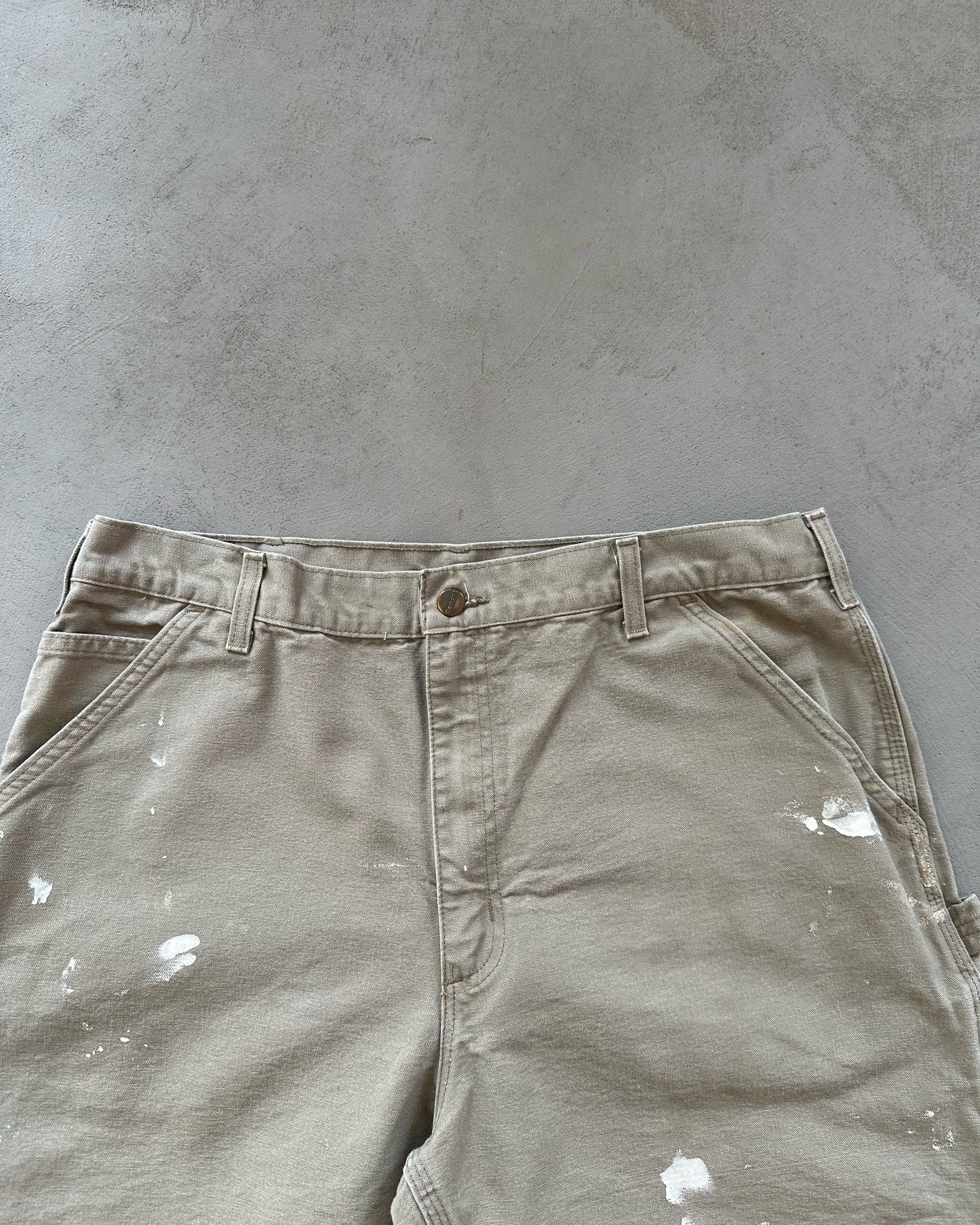 2000s - Beige Carhartt Carpenter Shorts - 37