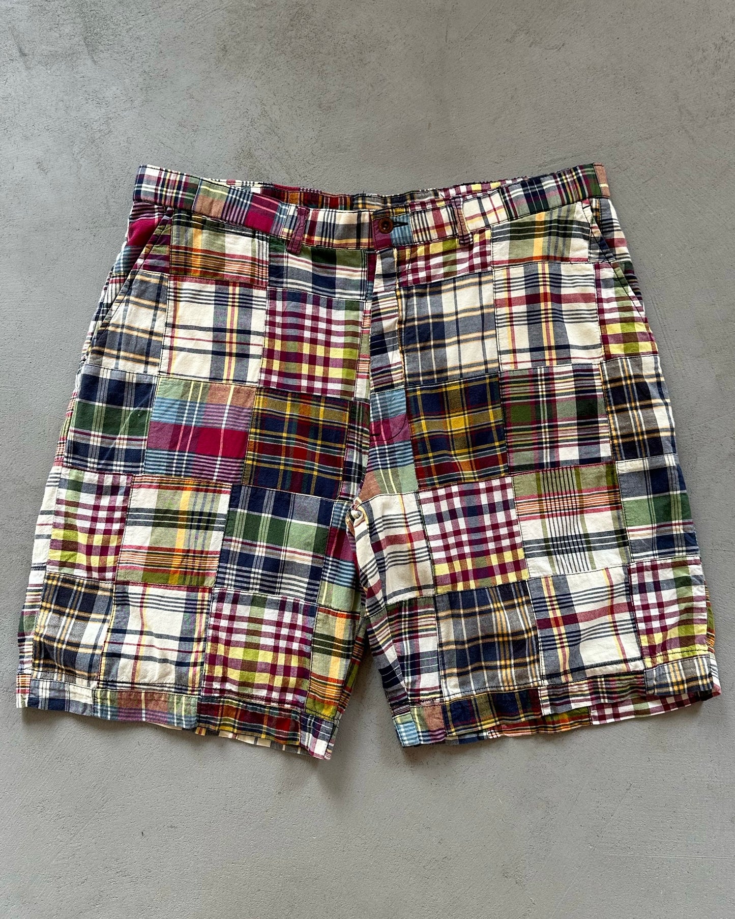 1990s - Blue/Red Polo RL Patchwork Shorts - 37