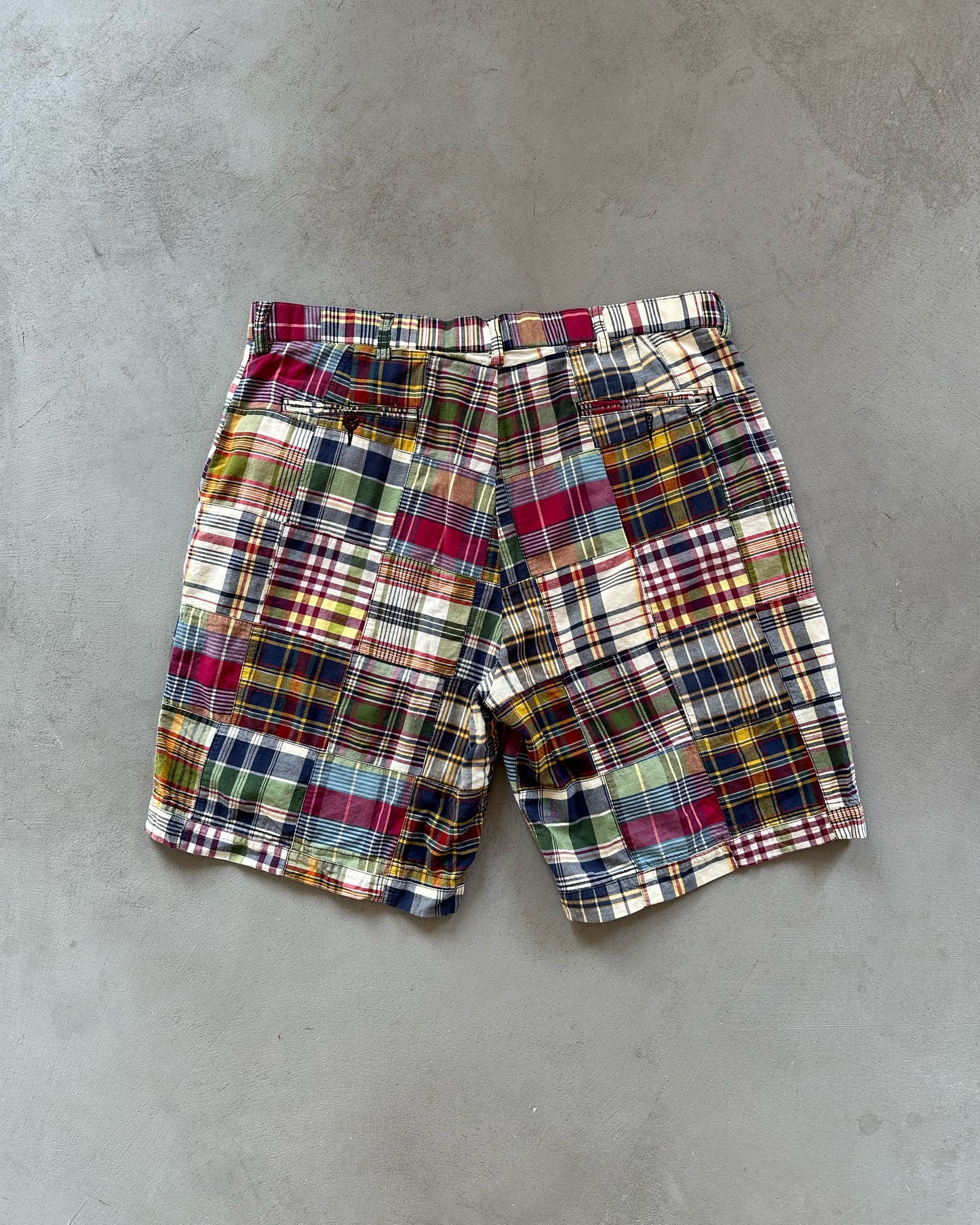 1990s - Blue/Red Polo RL Patchwork Shorts - 37