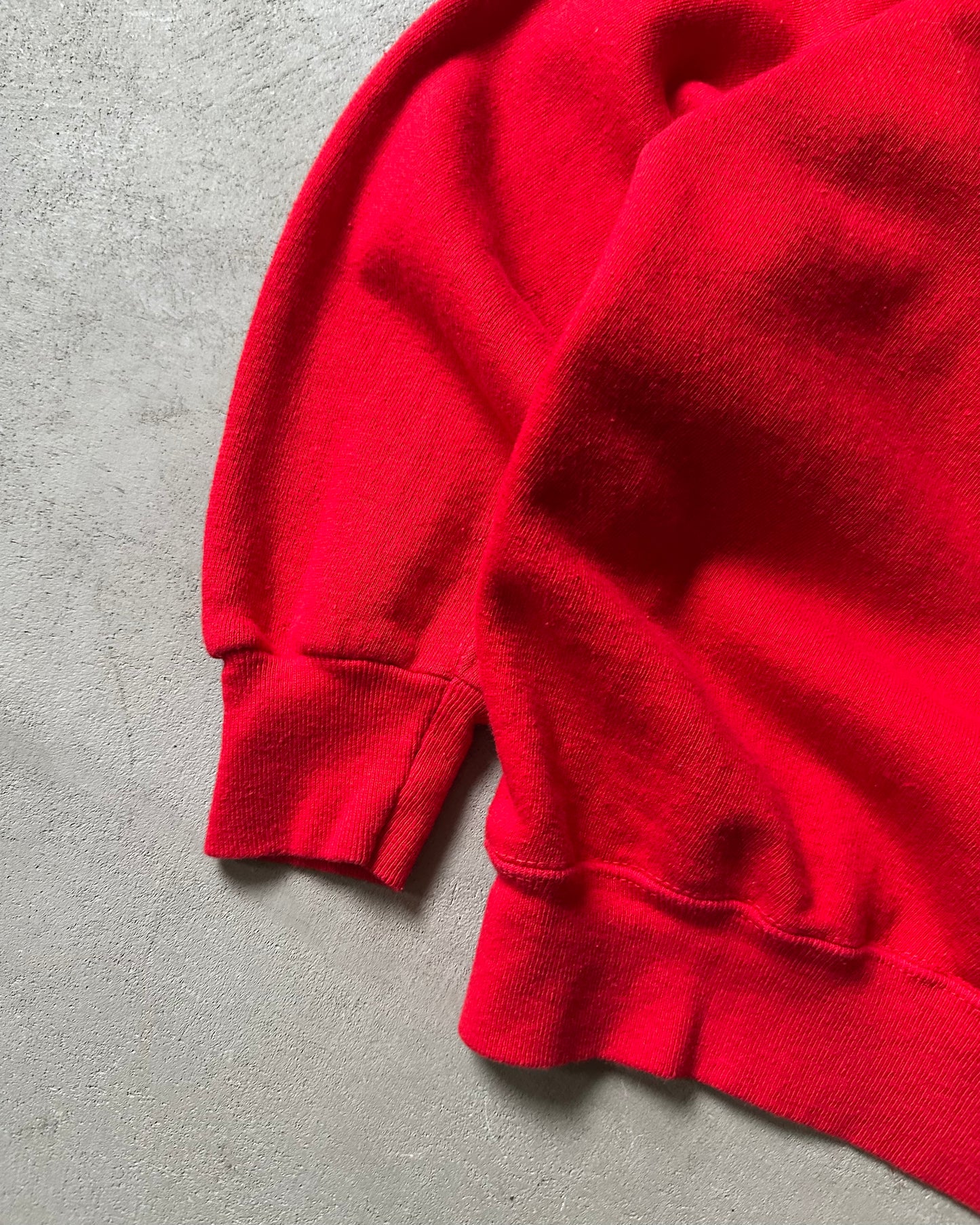 Années 1970 - Sweat-shirt ras-du-cou rouge Wisconsin Champion - S