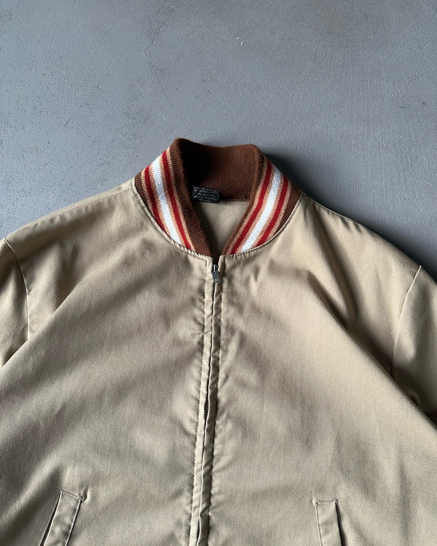 1970s - Tan/Brown Sportsmaster Light Bomber Jacket - M