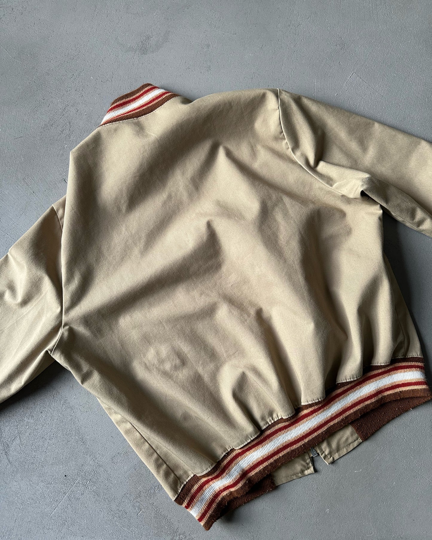 1970s - Tan/Brown Sportsmaster Light Bomber Jacket - M