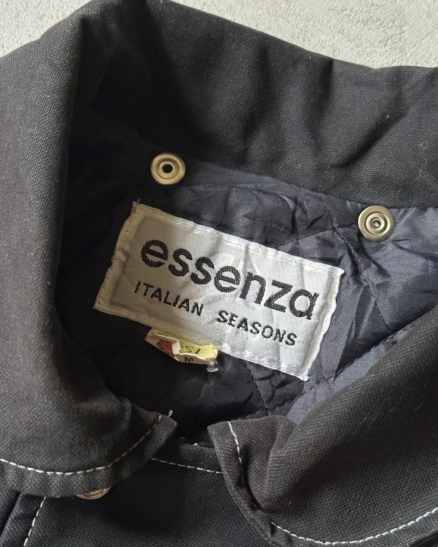 Années 90 - Veste de pompier matelassée noire - M