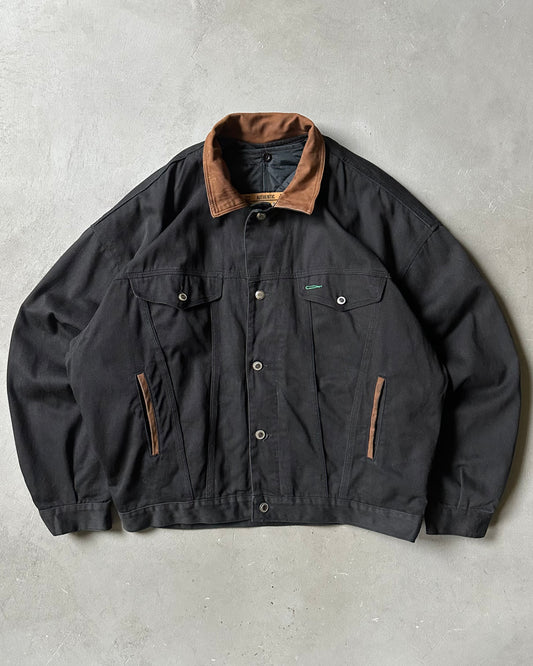 Années 90 - Veste camionneur matelassée noire - XL