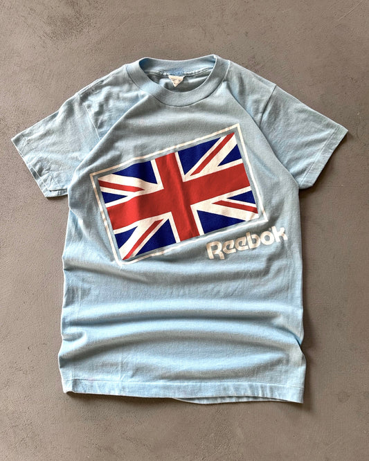 1970s - Light Blue Reebok T-Shirt - XS