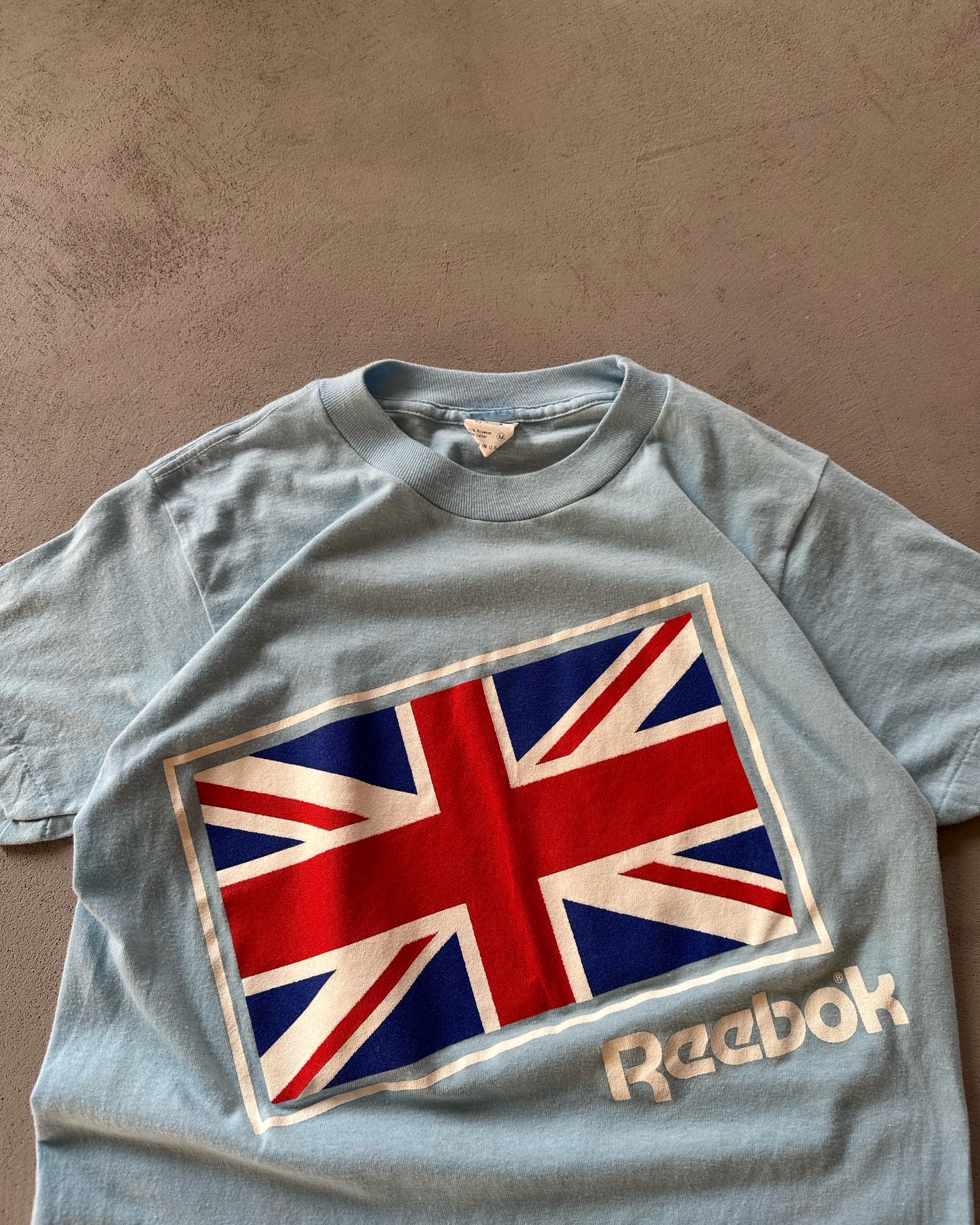 1970s - Light Blue Reebok T-Shirt - XS