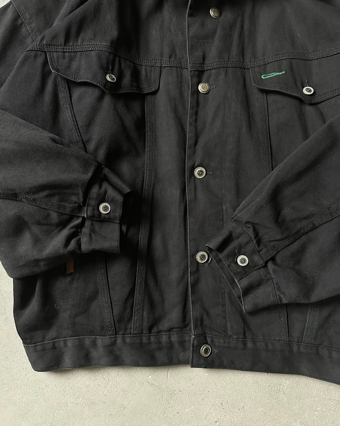 Années 90 - Veste camionneur matelassée noire - XL