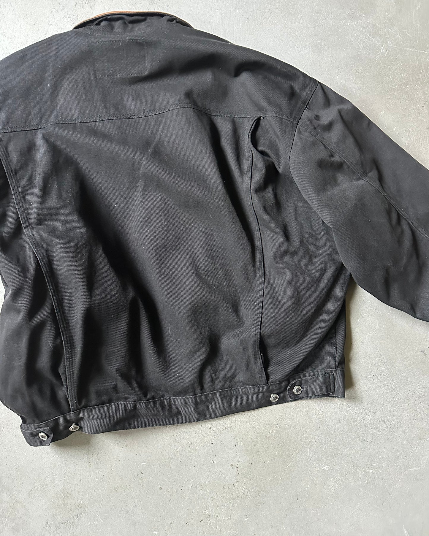 Années 90 - Veste camionneur matelassée noire - XL