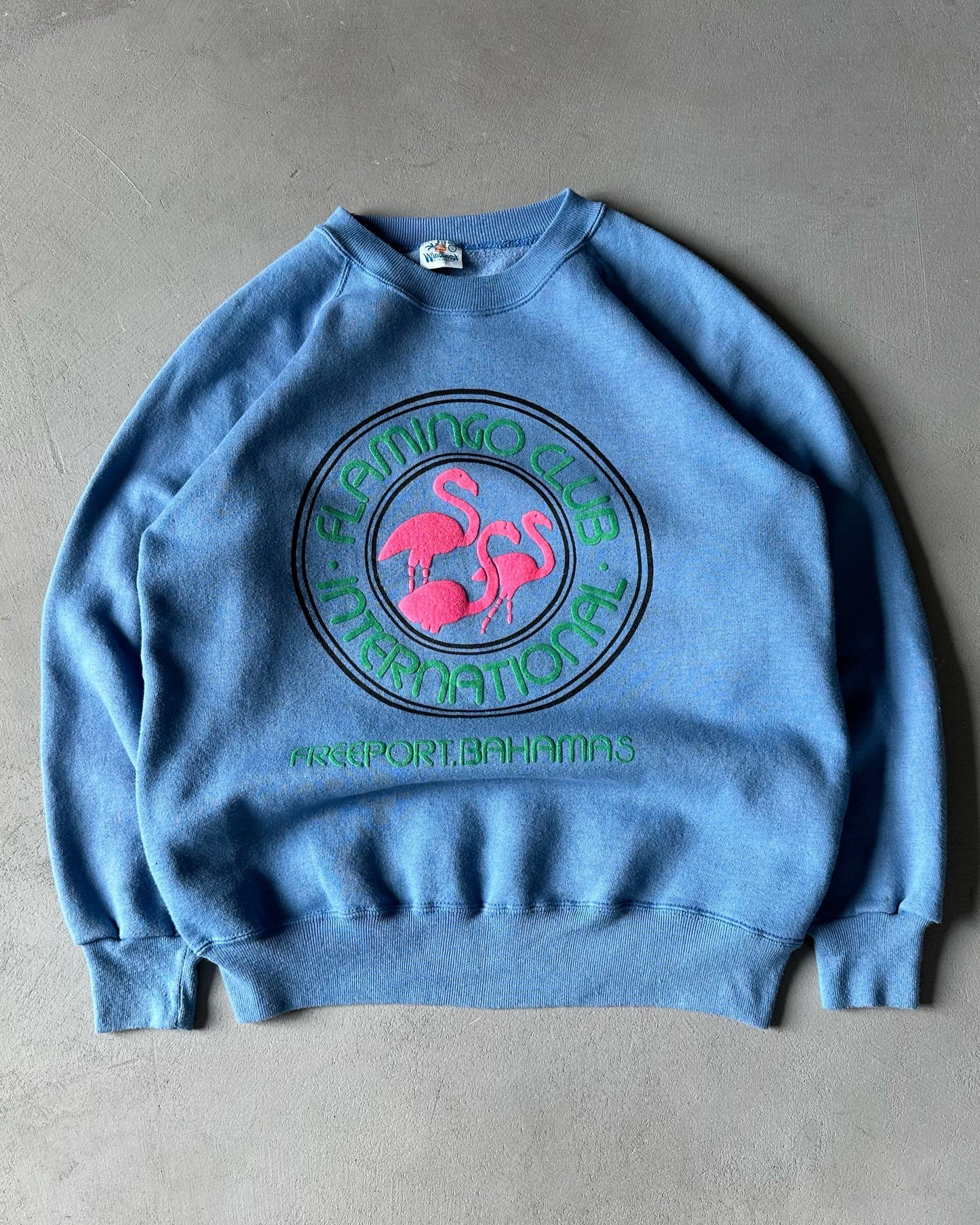 1980s - Blue "Flamingo" Crewneck - S