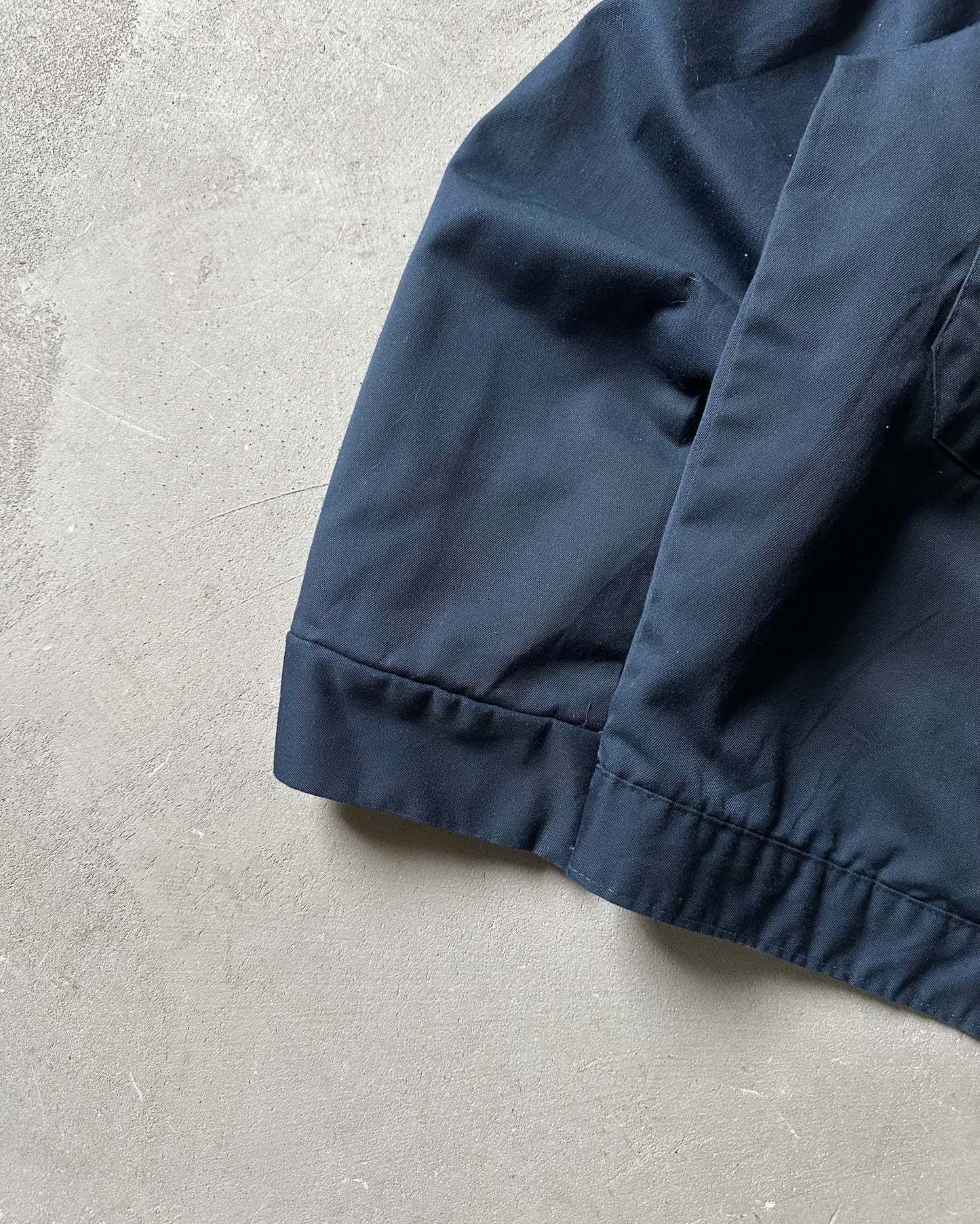 Années 70 - Veste de travail matelassée bleu marine - M