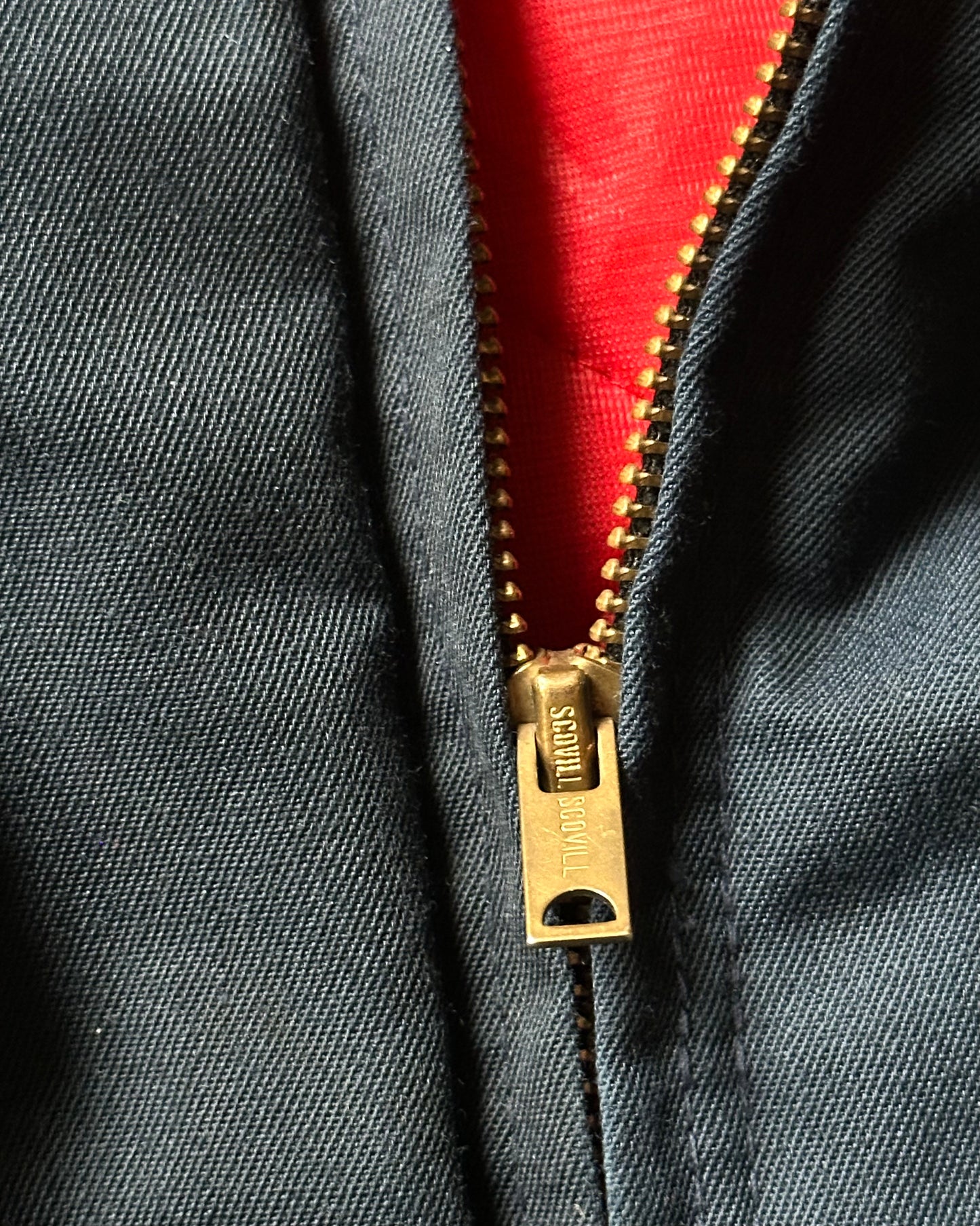 Années 70 - Veste de travail matelassée bleu marine - M