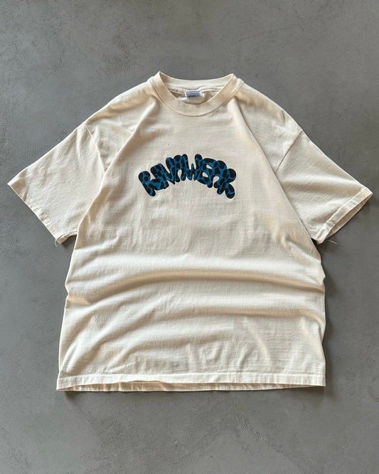 1990s - Cream RIVAWEAR T-Shirt - XL