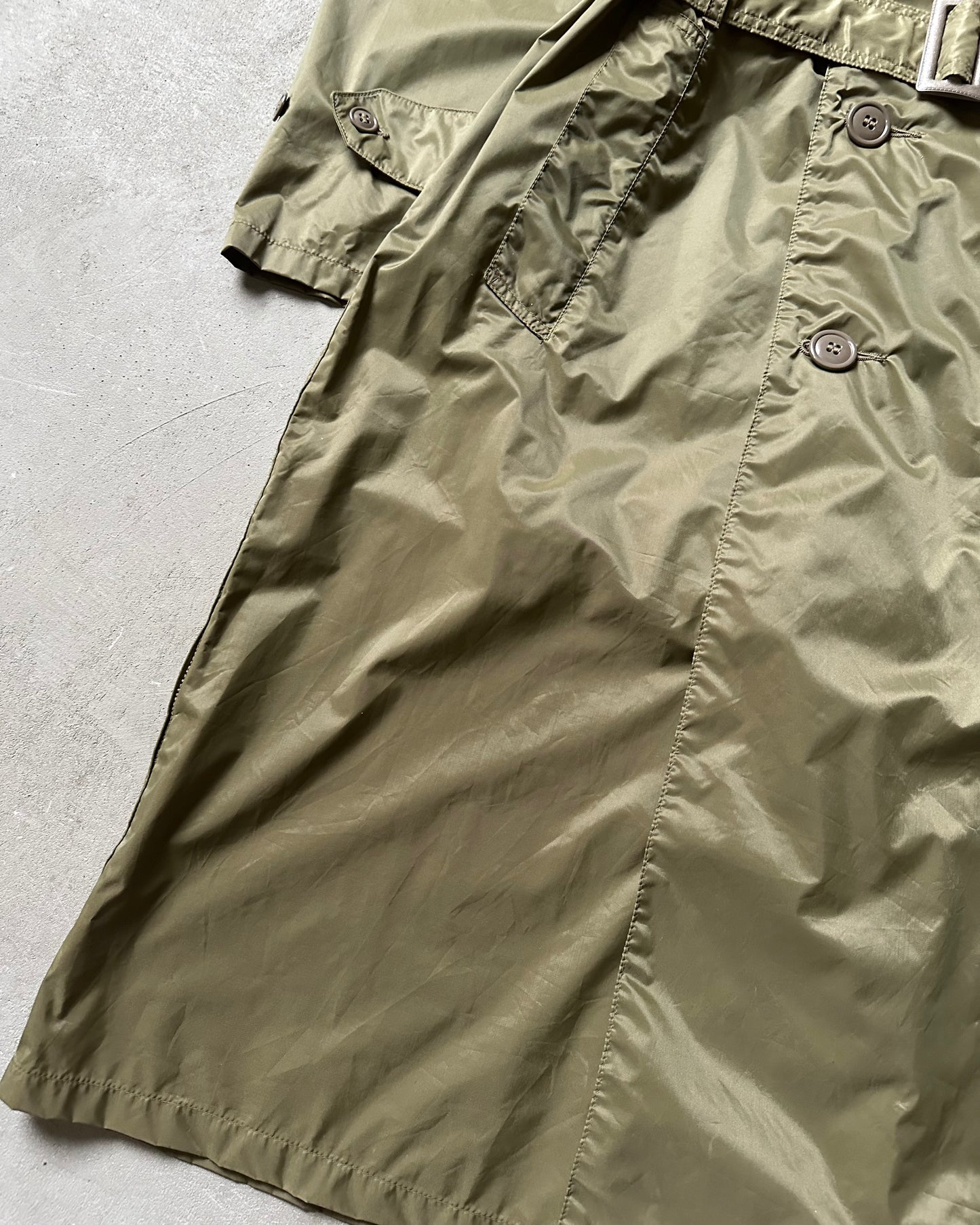 Années 1970 - Imperméable Militaire Vert Kaki - 38(L)