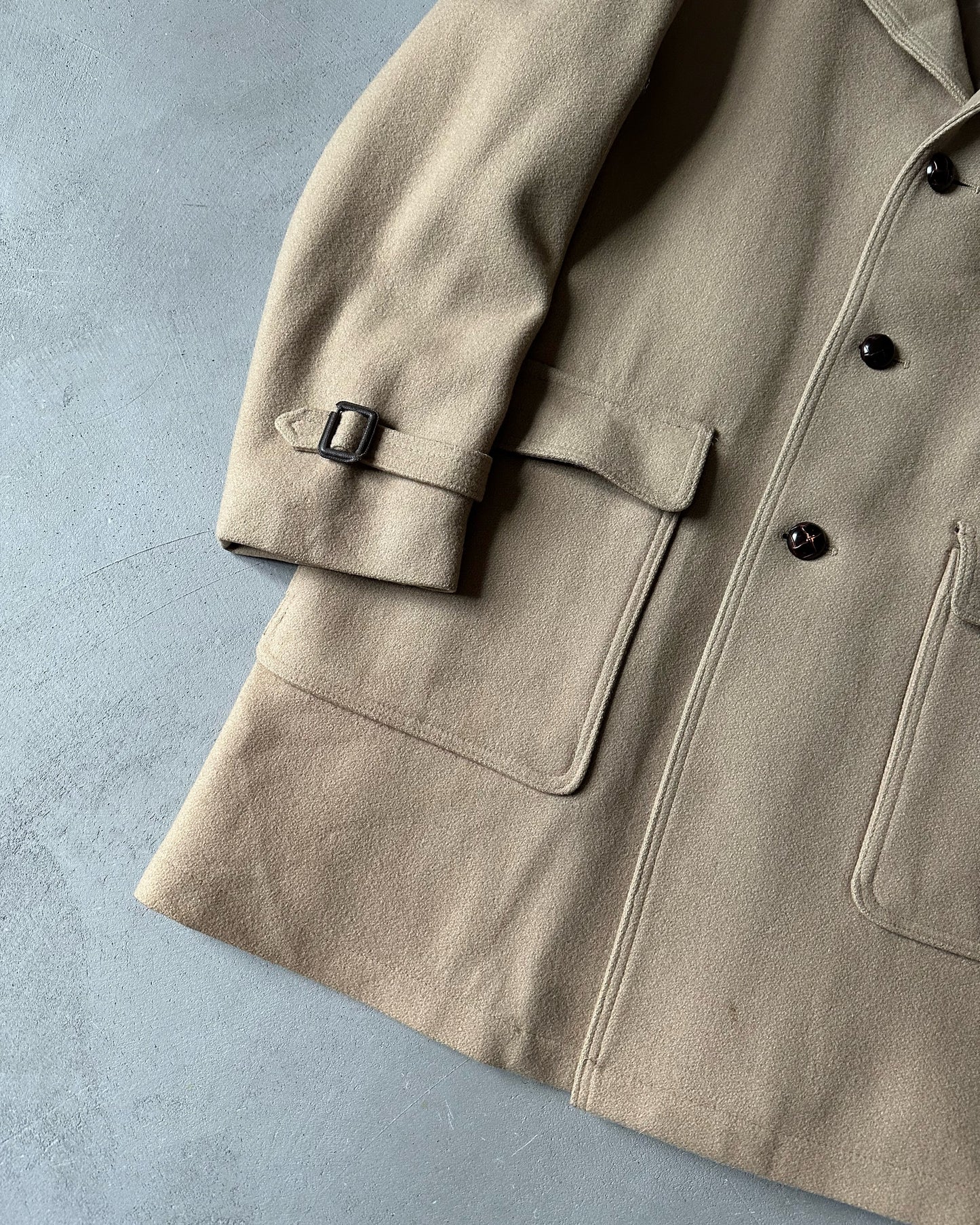 1980s - Tan Casualcraft Wool Coat - 42R