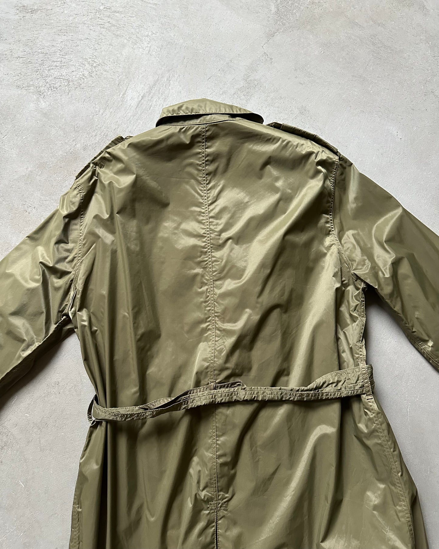 Années 1970 - Imperméable Militaire Vert Kaki - 38(L)
