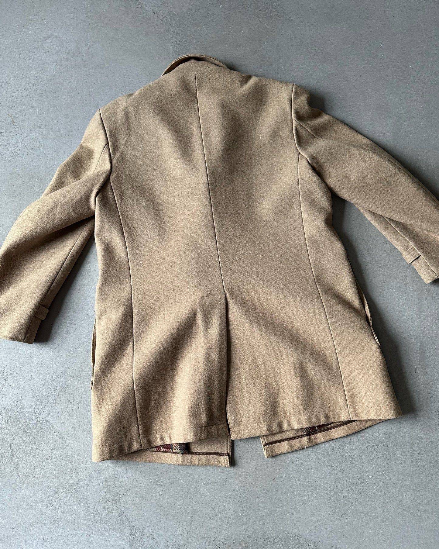 1980s - Tan Casualcraft Wool Coat - 42R