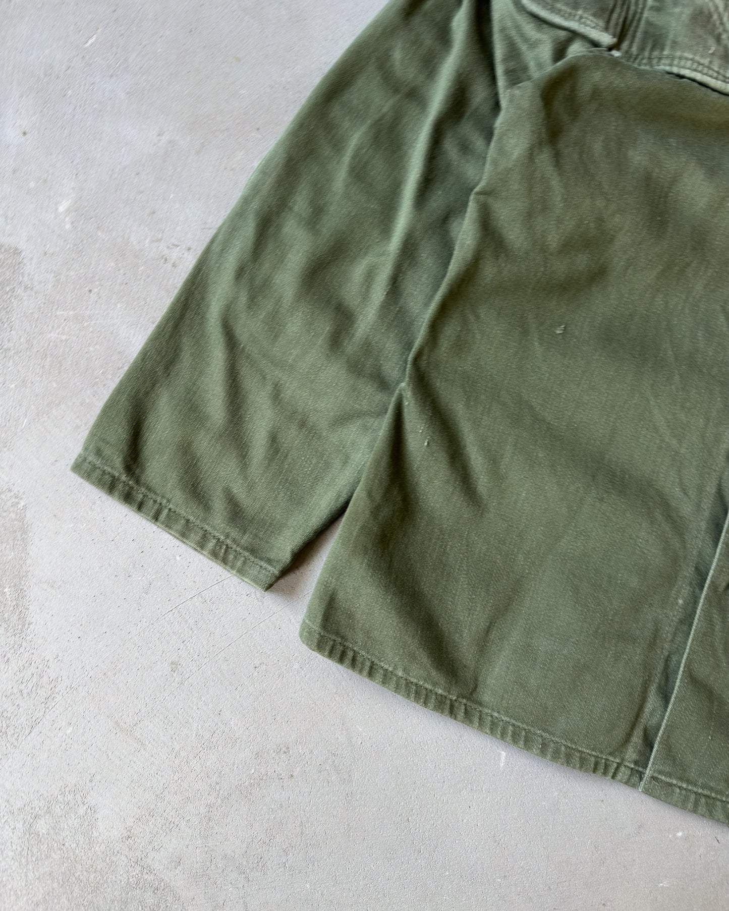 1970s - Green Military Field Overshirt - S
