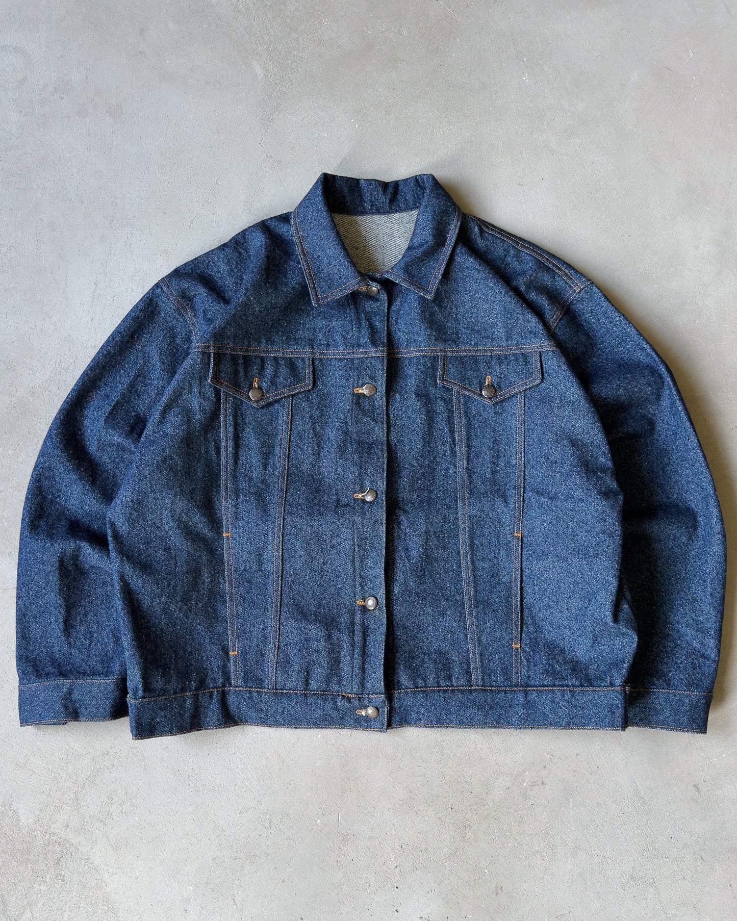 1980s - Raw Women's Denim Jacket - (W)XL