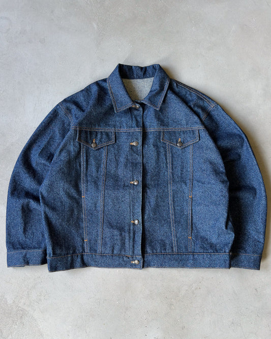 1980s - Raw Women's Denim Jacket - (W)XL