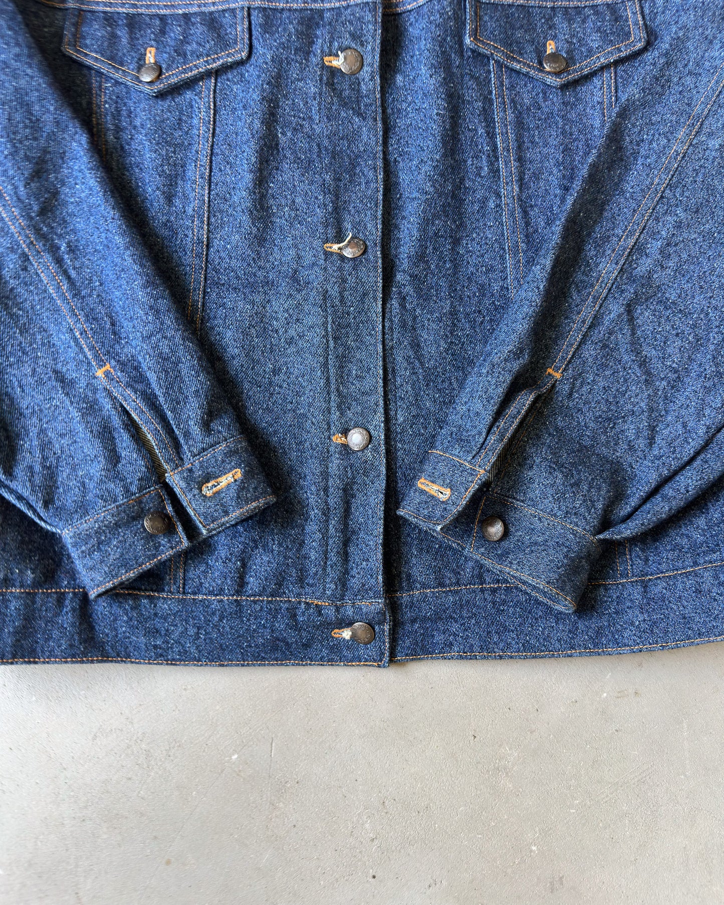 1980s - Raw Women's Denim Jacket - (W)XL