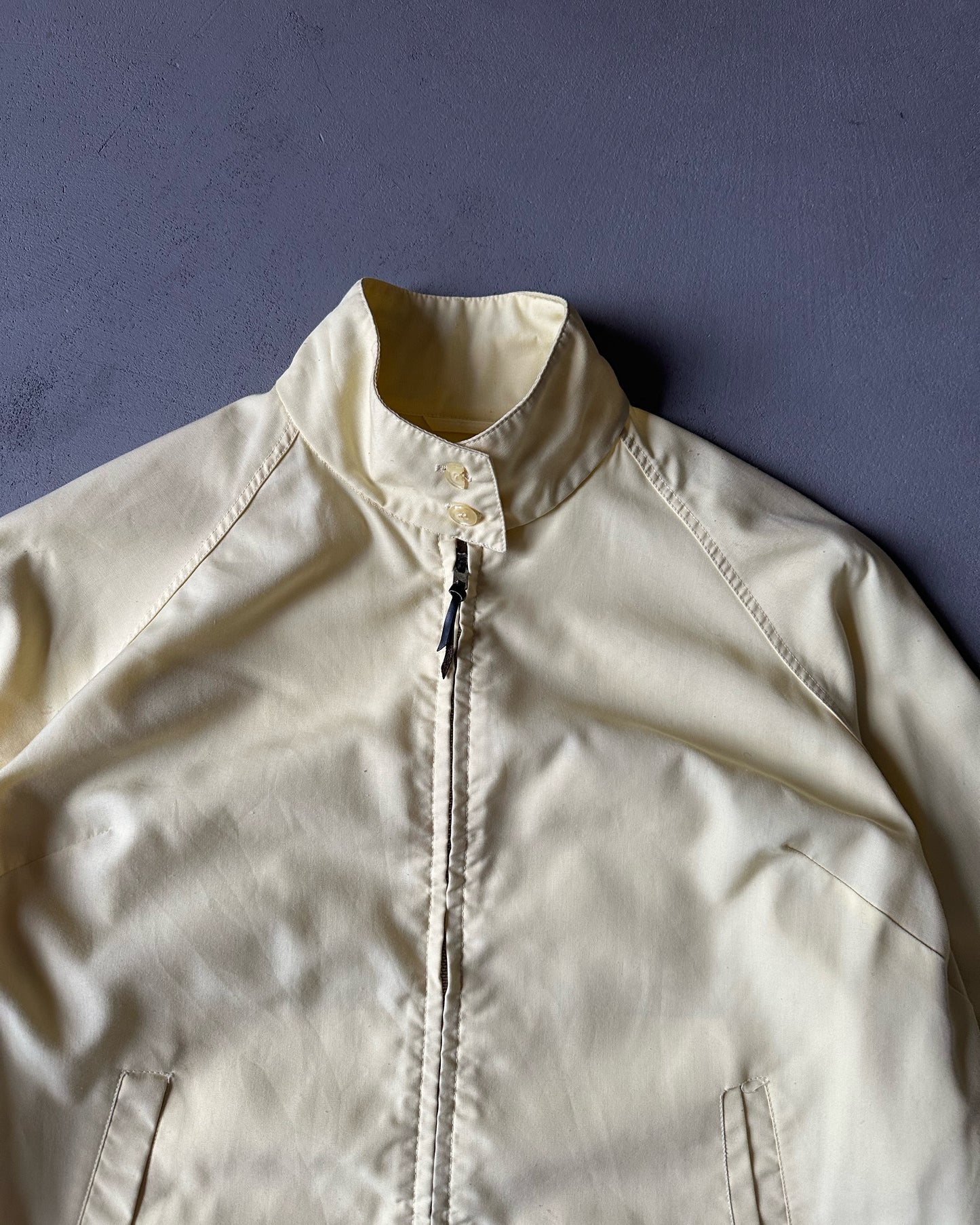 1970s - Light Yellow Beau Jac Women's Harrington Jacket - (W)M