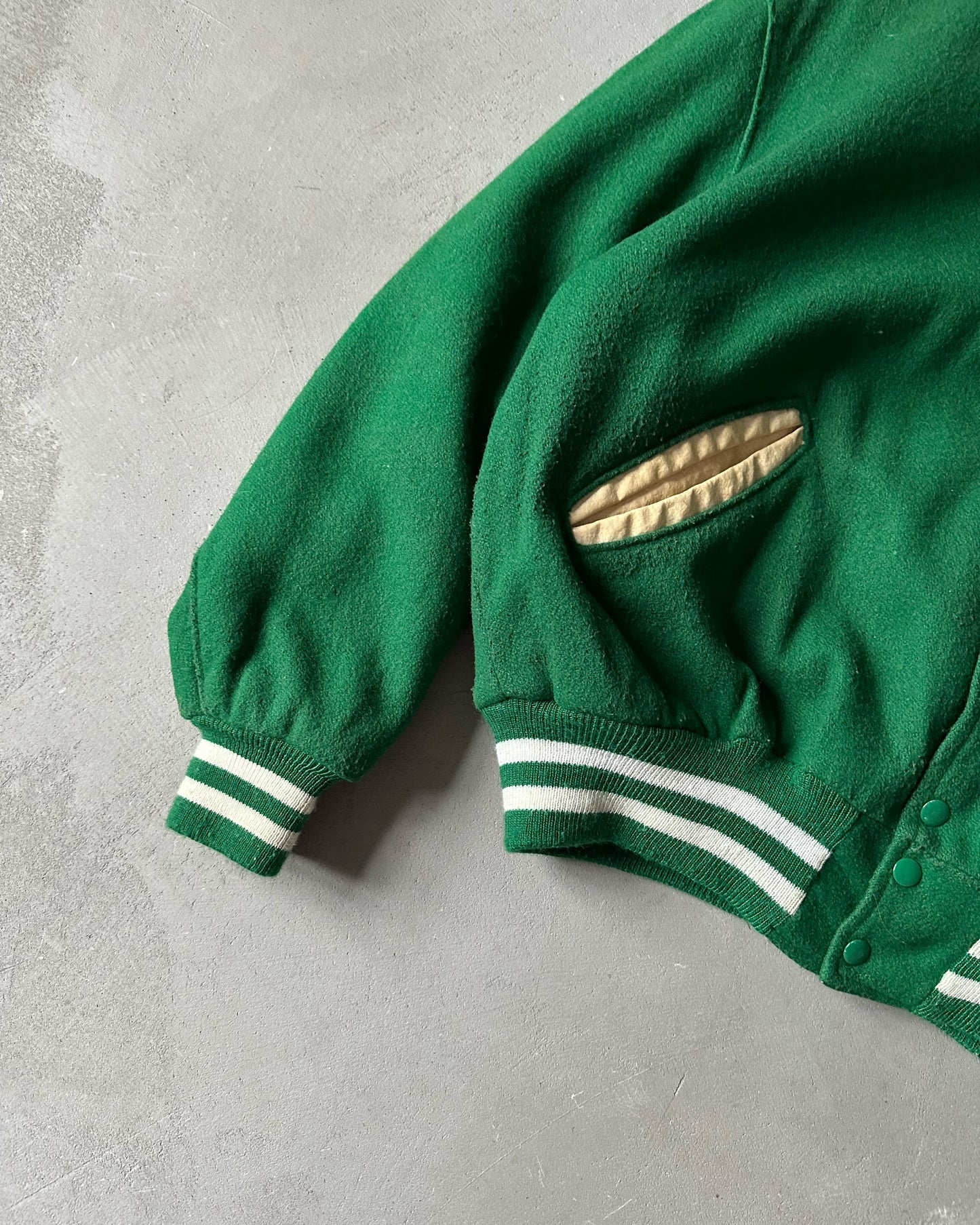 1990s - Green "Coach" Varsity Jacket - 44