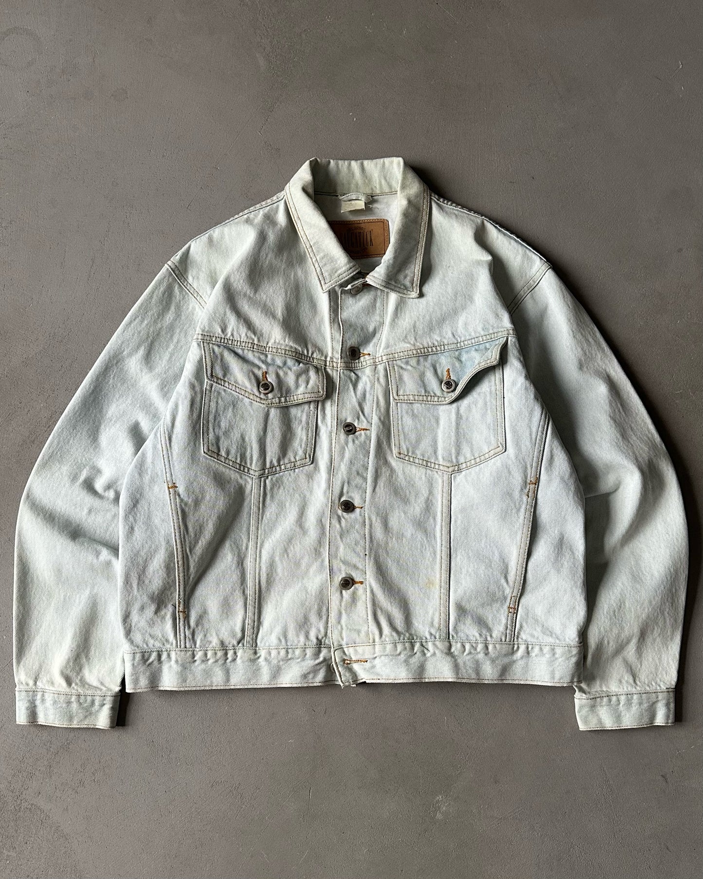 1990s - Lightwash Saugatuck Jeans Jacket - L