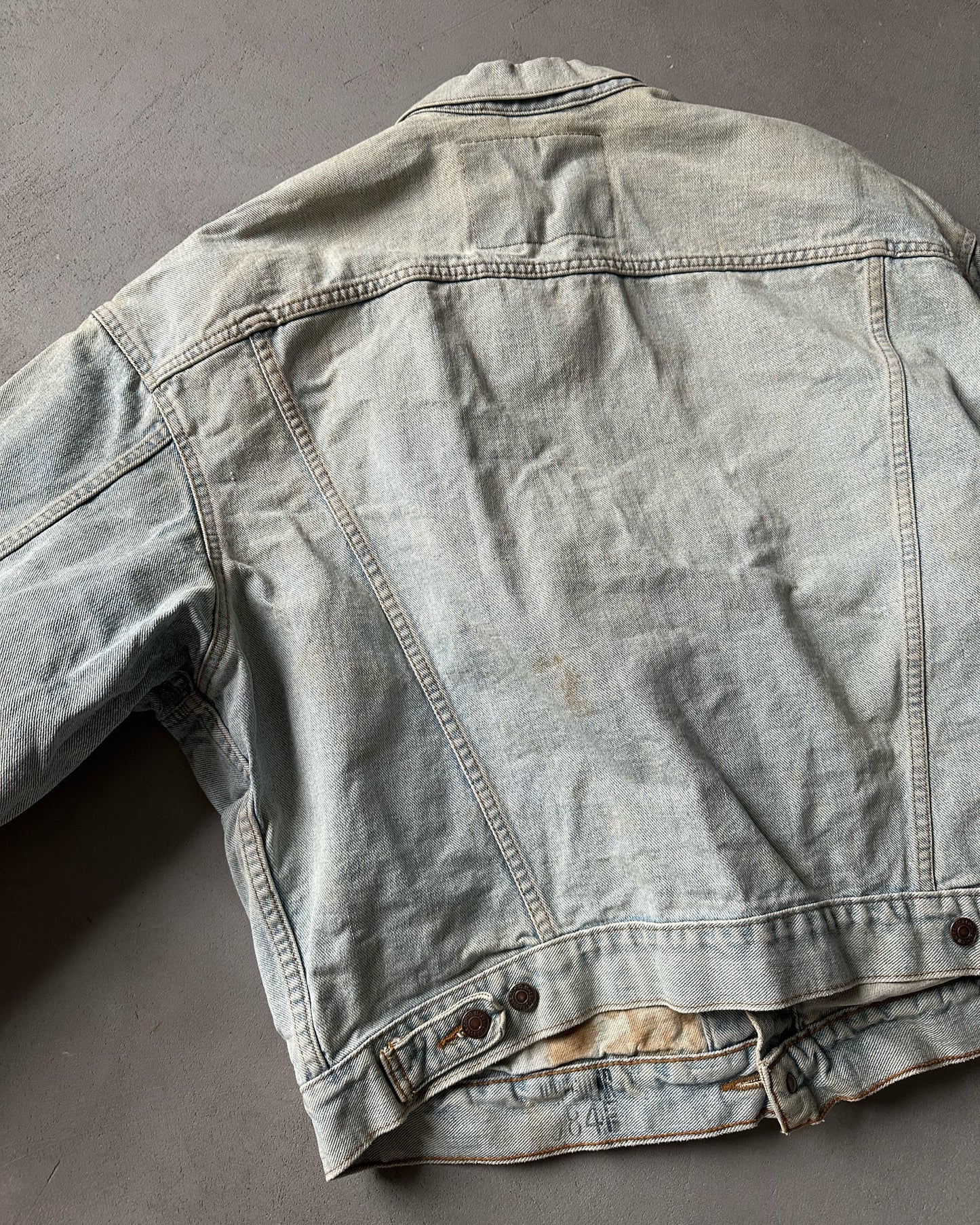 1990s - Distressed Levi's Type III Jeans Jacket - XL