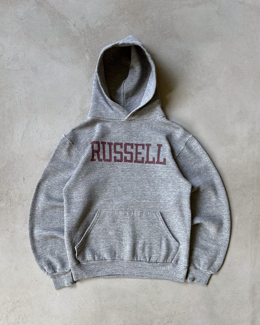 1980s - Heather Grey Russell Hoodie - XS/S