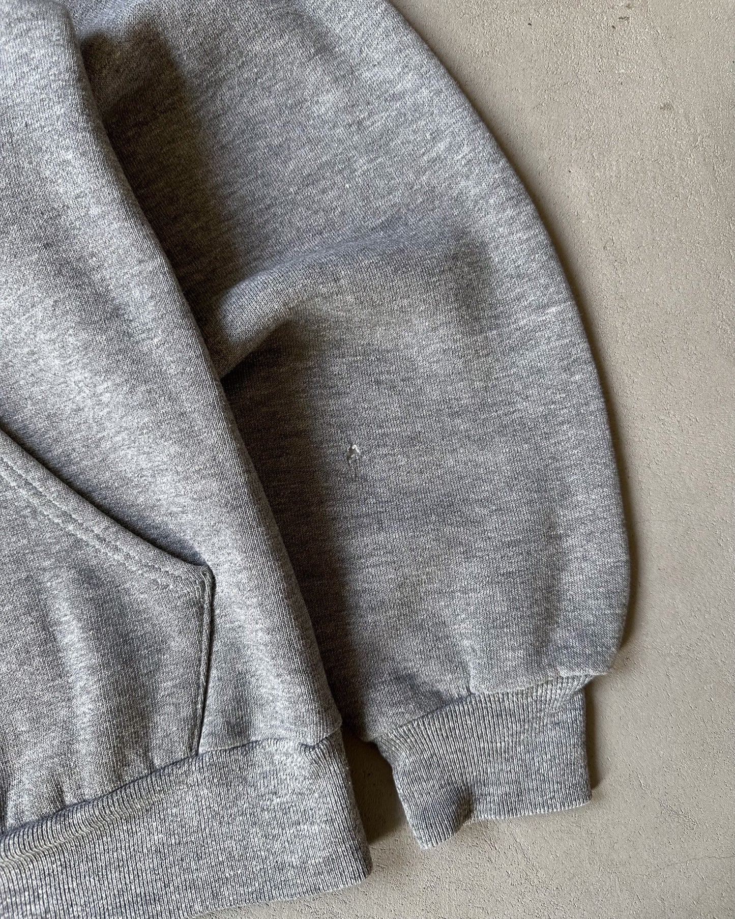 1980s - Heather Grey Russell Hoodie - XS/S