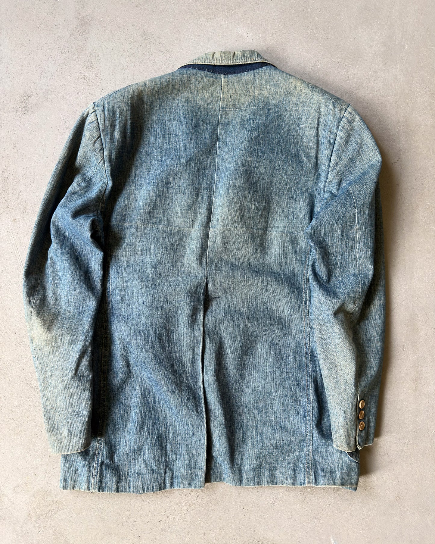 1970s - Faded Denim Blazer - 42
