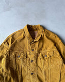 1990s - Overdyed Mustard Levi's Type III Jeans Jacket - L