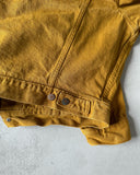 1990s - Overdyed Mustard Levi's Type III Jeans Jacket - L